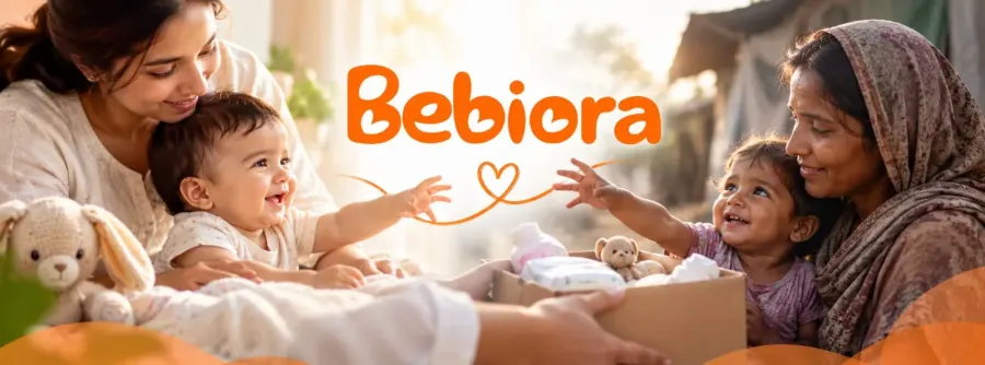 Bebiora Reusable Baby Diaper পরা শিশু